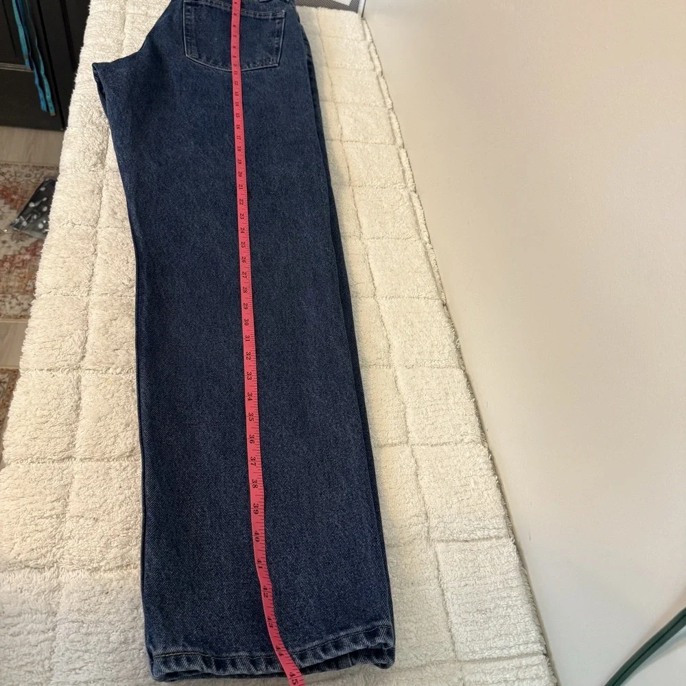 Wrangler Men Relaxed Fit Blue Jeans 33x34 Casual Classic Ranch Workwear Everyday